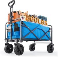 Sweetcrispy Collapsible Foldable Wagon Cart