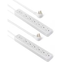 Amazon Basics Rectangle 6-Outlet 2 Pack