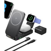 Iniu 3-in-1 Qi2 Wireless Apple iPhone AirPods Watch Charging Station