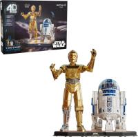 4D Build Star Wars C3PO and R2D2 3D Model Kit