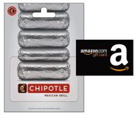 Chipotle Gift Card + Amazon Credit