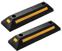 Zone Tech Heavy Duty Rubber Parking Guides