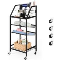 Oyeal 4-Tier Metal Bathroom Cart