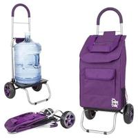 dbest Trolley Dolly Purple Foldable Shopping Cart