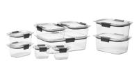Rubbermaid Brilliance Clear Tritan Food Storage Set