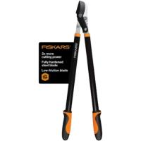 Fiskars 28in Power-Lever Steel Blade Garden Bypass Lopper and Tree Trimmer